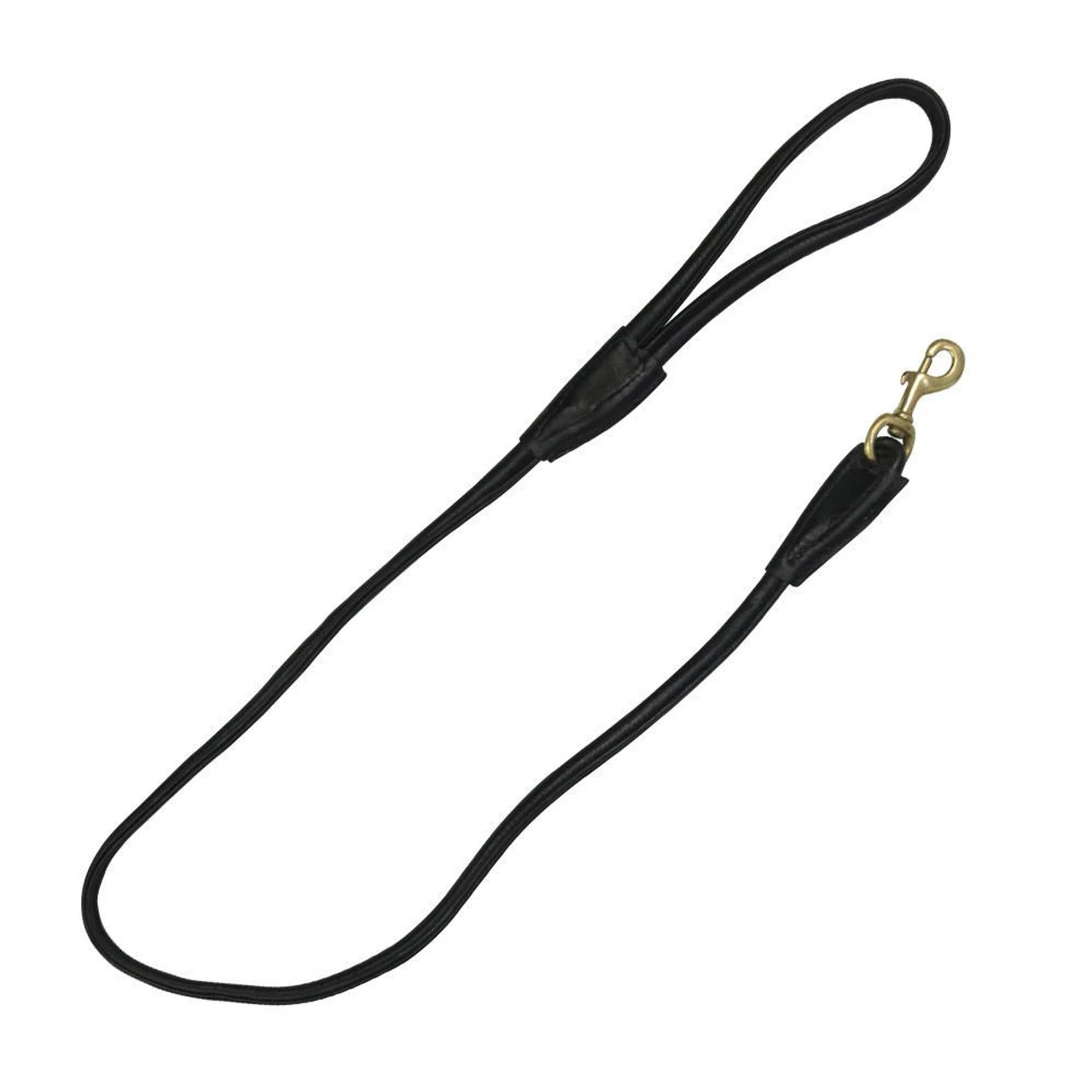 Benji & Flo Deluxe Rolled Leather Dog Lead - Black Or Tan 4 Benji & Flo Deluxe Rolled Leather Dog Lead - Black Or Tan - Image 2