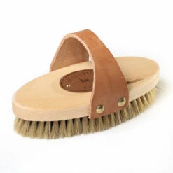 Borstiq Medium Body Brush With Shaped Leather Strap
