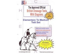 Laminated British Dressage Test Sets - Elementary & Medium