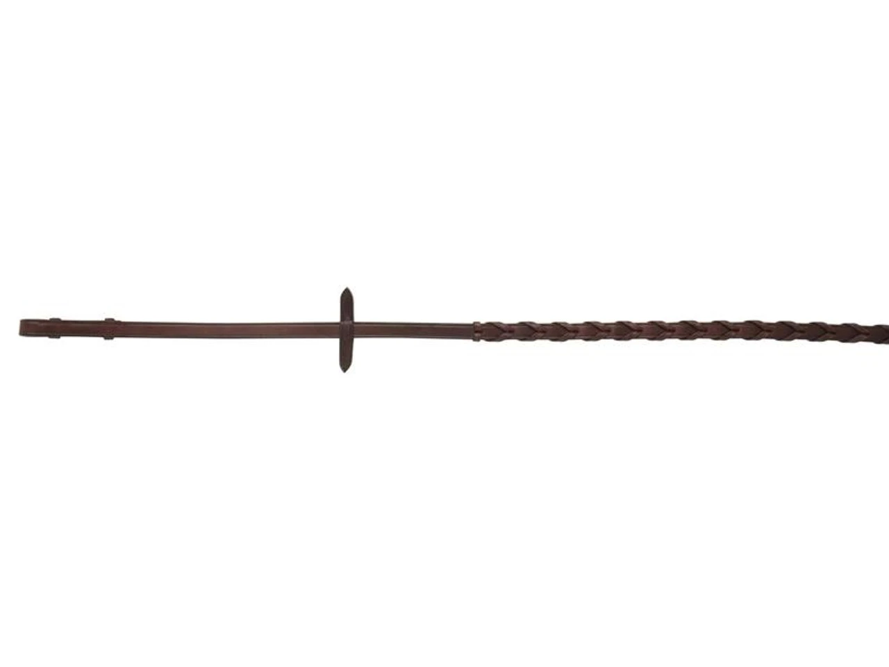 Caldene Laced Leather Reins - Full Size Brown 3 Caldene Laced Leather Reins - Full Size Brown