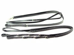 Ascot Market Harborough With Rubber Reins - Black