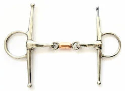 Dever Full Cheek Snaffle With A Single Copper Roller