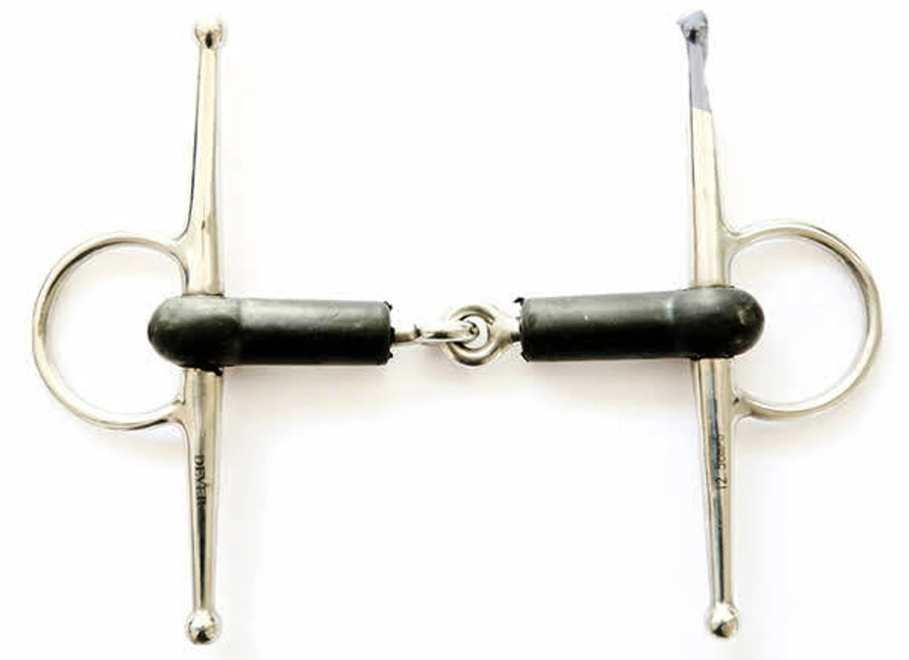 Dever Soft Rubber Full Cheek Jointed Snaffle 3 Dever Soft Rubber Full Cheek Jointed Snaffle