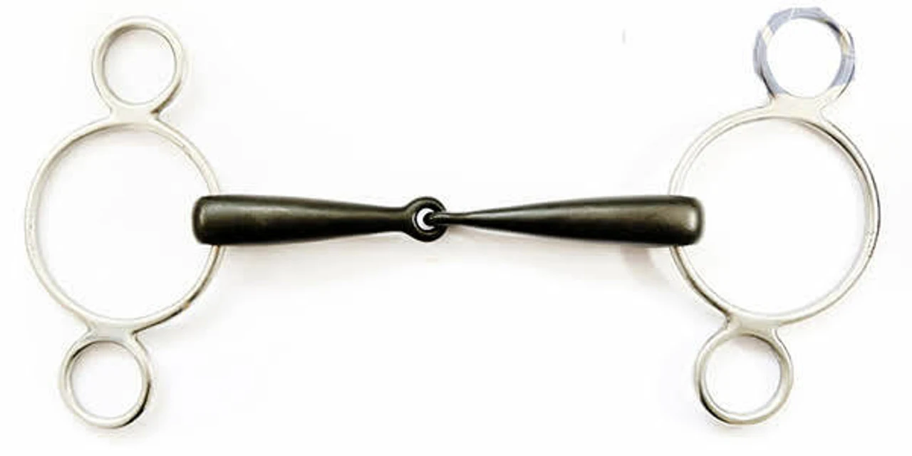 Dever Sweet Iron 2 Ring Jointed Gag 3 Dever Sweet Iron 2 Ring Jointed Gag