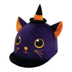 Equetech Childs Cobweb Cat Halloween Hat Silk