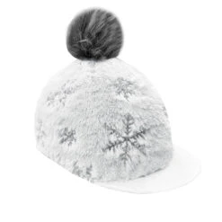 Equetech Childs Snowflake Sequin Hat Silk - White