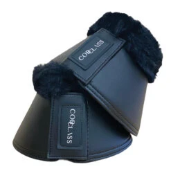 Equetech Cob Class Deluxe Over Reach Boots - Black