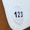 Equetech Saddle Pad Number Discs - White Pair -The Horse Care Shop equetech equetech saddle pad number discs white pair 73233.1631362229