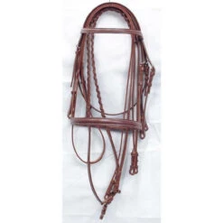 Hand Made English Leather Double Show Bridle