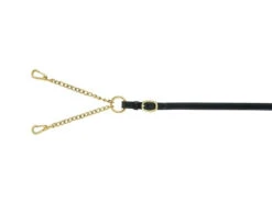 Hand Made English Leather Lead With Newmarket Chain