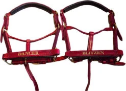 Hand Made English Leather Reindeer Headcollars -The Horse Care Shop frome saddlery hand made english leather reindeer headcollars 88603.1631524470