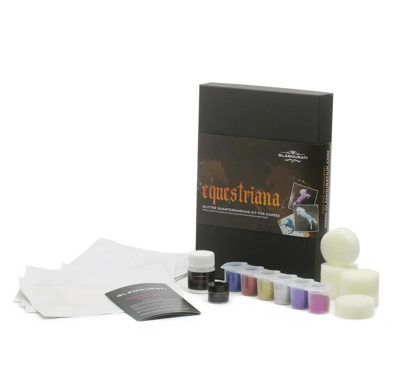 Glamourati Glitter Quarter Marker Kit - Equestriana 3 Glamourati Glitter Quarter Marker Kit - Equestriana
