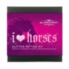 Glamourati Glitter Tattoo Kit For People - I Love Horses -The Horse Care Shop glamourati glitter tattoo kit for people i love horses 49161.1655199380
