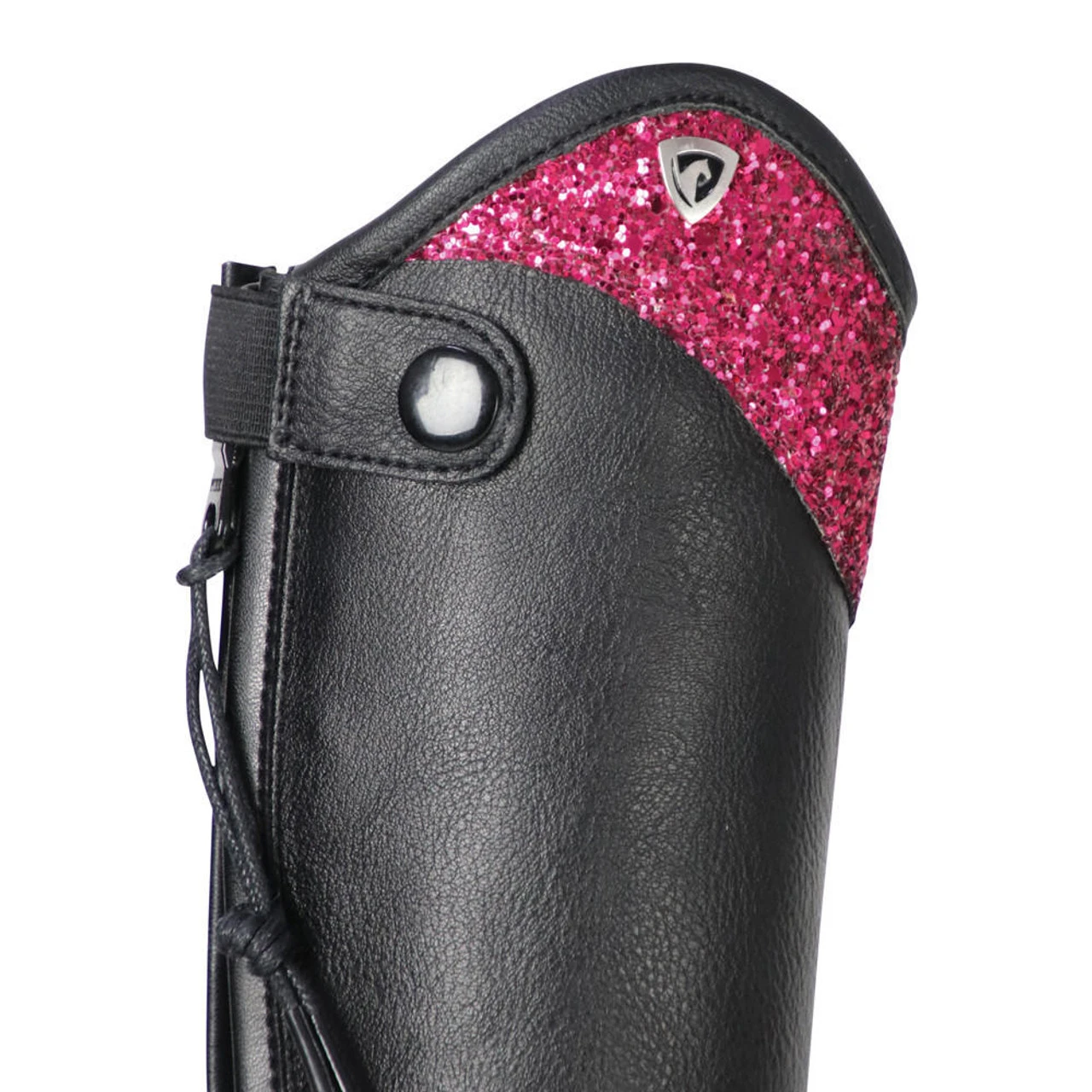 Hy Erice Children's Long Riding Boots - Pink/Black 6 Hy Erice Children's Long Riding Boots - Pink/Black - Image 4