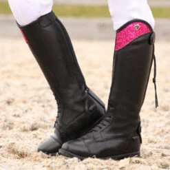 Hy Erice Children's Long Riding Boots - Pink/Black 8 Hy Erice Children's Long Riding Boots - Pink/Black -The Horse Care Shop hy equestrian hy erice childrens long riding boots pinkblack 50272.1661513759