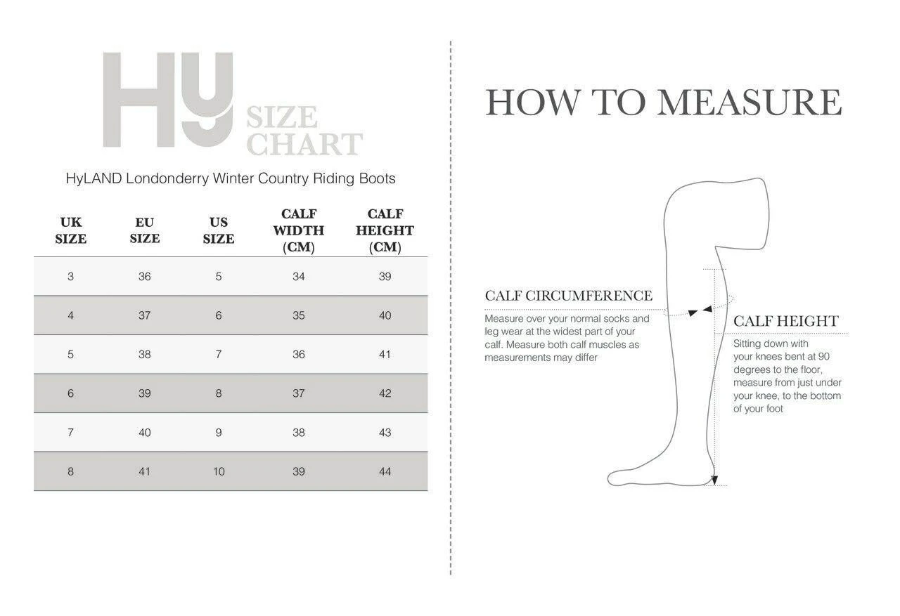 Hy Londonderry Winter Country Riding Boots -Black 4 Hy Londonderry Winter Country Riding Boots -Black - Image 2