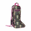 Hy Merry Go Round Long Boot Bag - Grey/Pink 1 Hy Merry Go Round Long Boot Bag - Grey/Pink -The Horse Care Shop hy equestrian hy merry go round long boot bag greypink 09182.1649661502