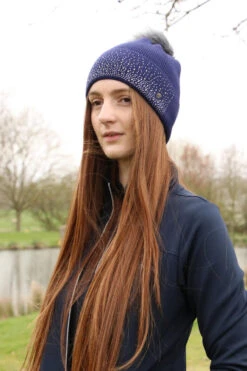Hy Synergy Diamante Bobble Hat - All Colours -The Horse Care Shop hy hy synergy diamante bobble hat all colours 44521.1631364740