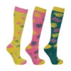 Hy Tropical Ladies Long Socks - Pack Of 3 -The Horse Care Shop hy hy tropical ladies long socks pack of 3 85110.1631409980