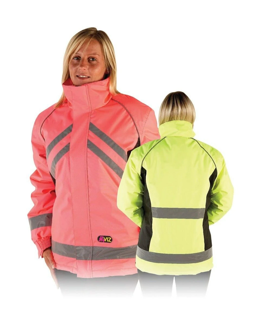 HyViz Waterproof Riding Jackets - Yellow Or Pink 4 HyViz Waterproof Riding Jackets - Yellow Or Pink - Image 2