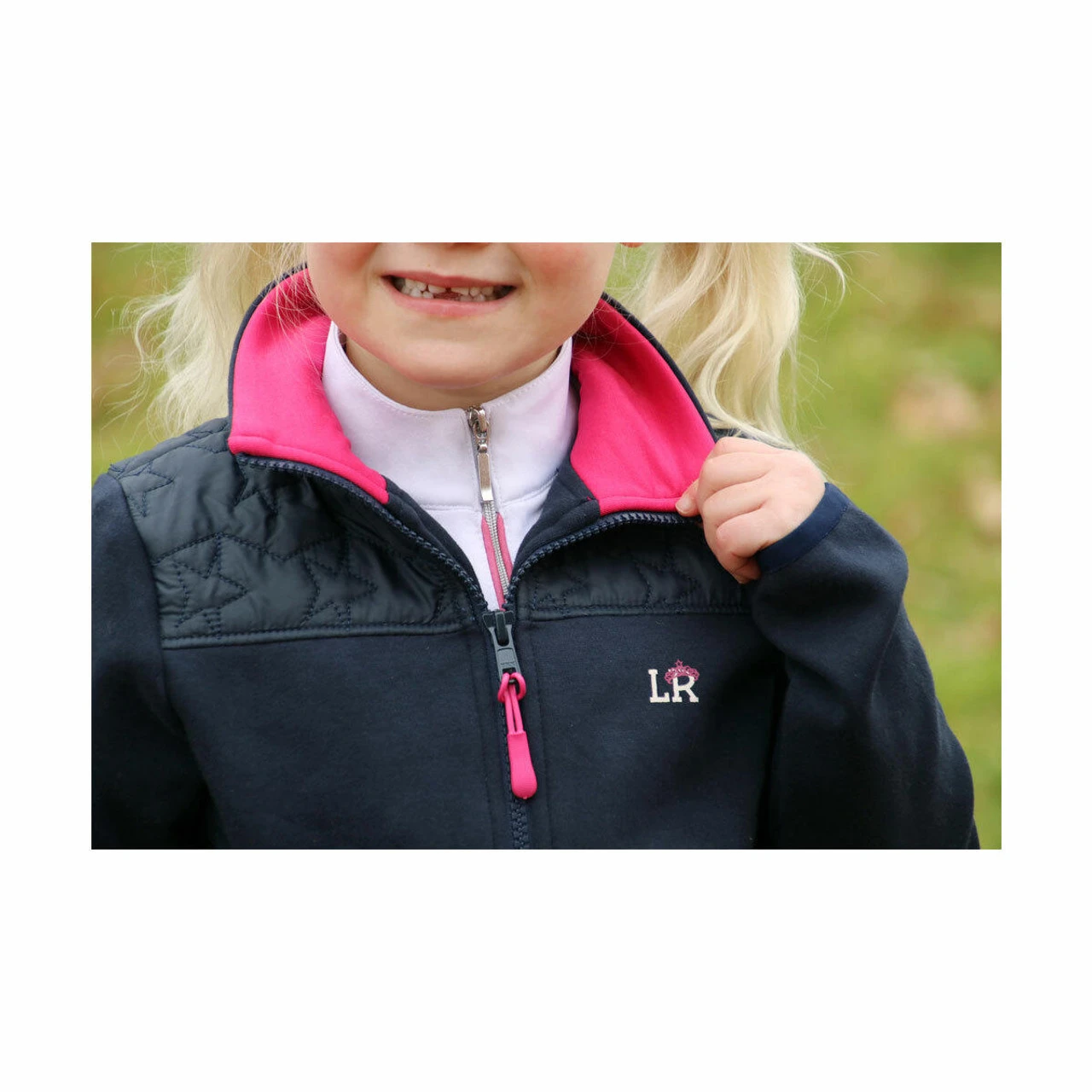 Hy Little Rider Sophia Fleece Jacket - Navy 6 Hy Little Rider Sophia Fleece Jacket - Navy - Image 4
