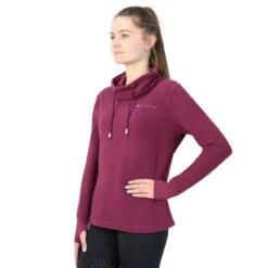 Hy Synergy Cowl Neck Jumper - Fig -The Horse Care Shop hy synergy cowl neck jumper fig 70399.1667223752