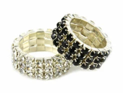 Lincoln Diamante Plaiting Bands - Pack Of 20