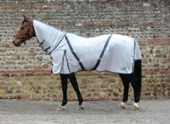 Masta Zing Fly Rugs With A Fixed Neck - Silver