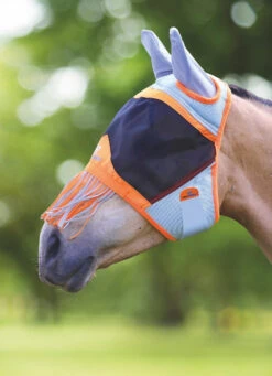 Shires Air Motion Fly Mask With Ears & Fringe -The Horse Care Shop shires air motion fly mask with ears and fringe 90748.1644124785