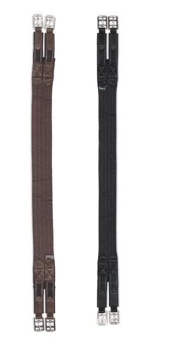 Shires Burghley Elasticated Web Girths - Black Or Brown