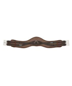 Shires Memory Foam Anatomic Girth With Elastic Ends - Black & Brown