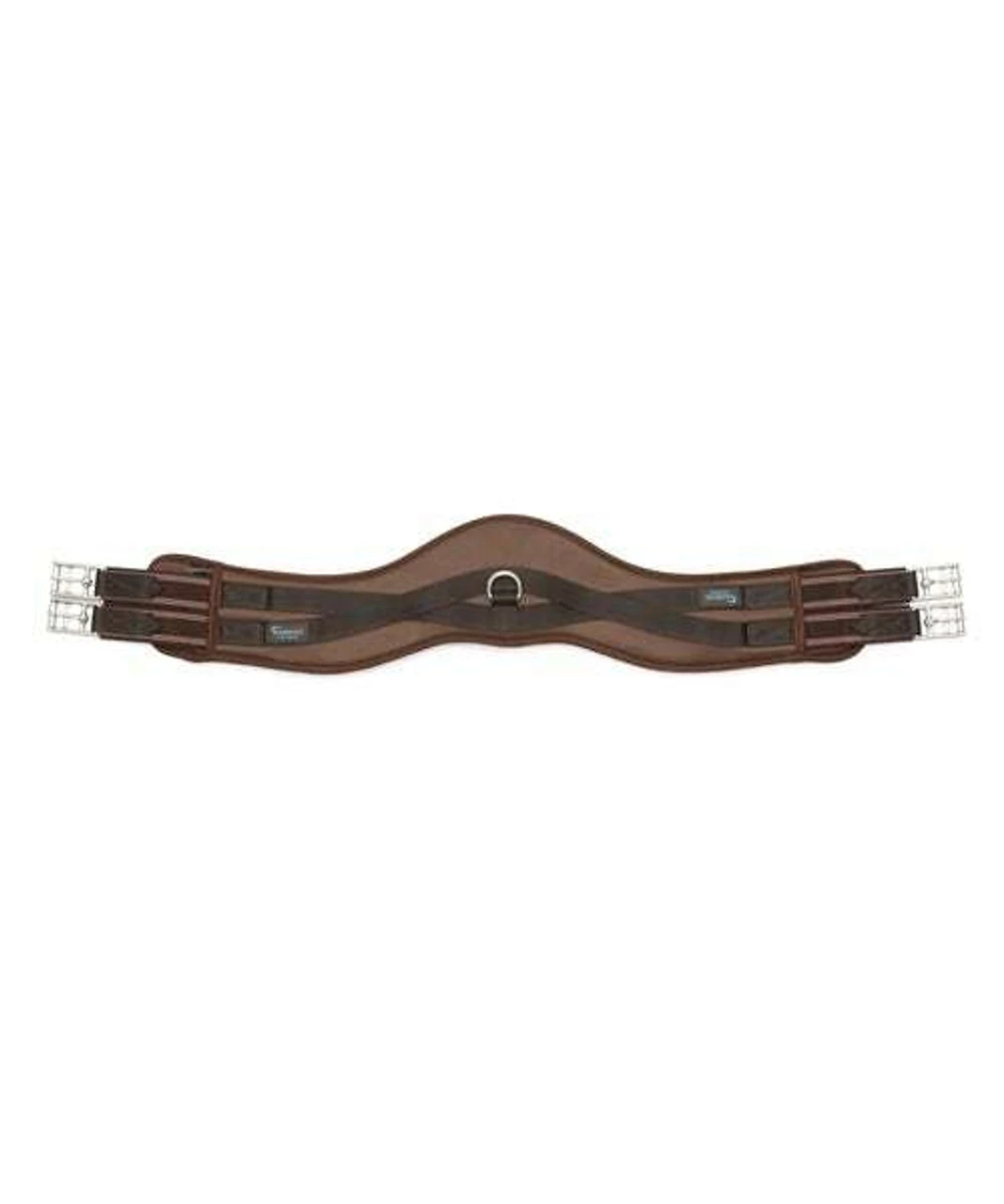 Shires Memory Foam Anatomic Girth With Elastic Ends - Black & Brown 3 Shires Memory Foam Anatomic Girth With Elastic Ends - Black & Brown