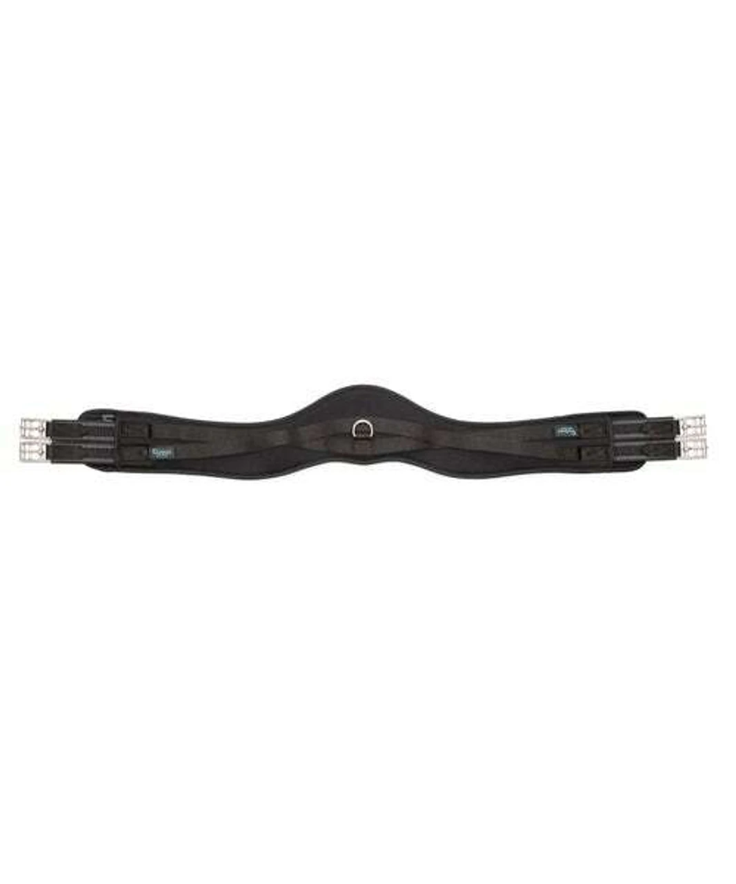 Shires Memory Foam Anatomic Girth With Elastic Ends - Black & Brown 4 Shires Memory Foam Anatomic Girth With Elastic Ends - Black & Brown - Image 2