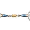 Shires Blue Sweet Iron Bevel Bit With Roller Link -The Horse Care Shop shires shires blue sweet iron bevel bit with roller link 83653.1631825576