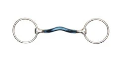 Shires Blue Sweet Iron Loose Ring Bit With Mullen Mouth
