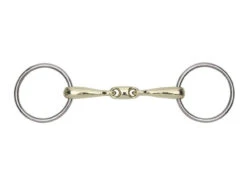 Shires Brass Alloy Loose Ring Snaffle With Lozenge - 14mm