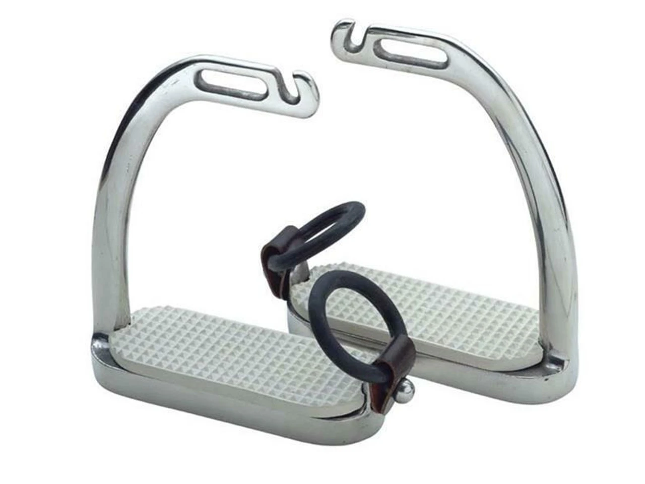 Shires Fillis Peacock Safety Stirrups - White Treads (676C) 3 Shires Fillis Peacock Safety Stirrups - White Treads (676C)
