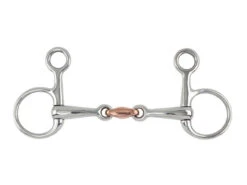 Shires Hanging Cheek Snaffle With Copper Lozenge
