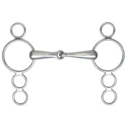 Shires Jointed 3 Ring Gags - 21mm Mouthpiece (607)