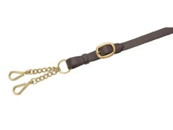 Shires Leather Lead Reins With Small Newmarket Chain