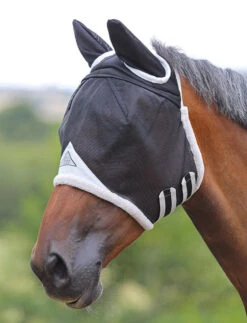 Shires PVC Fly Masks With Ears - Field Durable