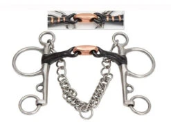 Shires Sweet Iron Pelham With Copper Lozenge (523)