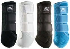 Woof Wear Dressage Wraps - Black & White